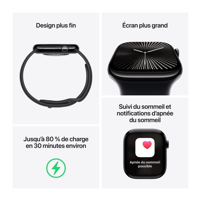 Apple Watch Series 10 GPS + Cellular - 46mm - Slate Titanium case - Sl