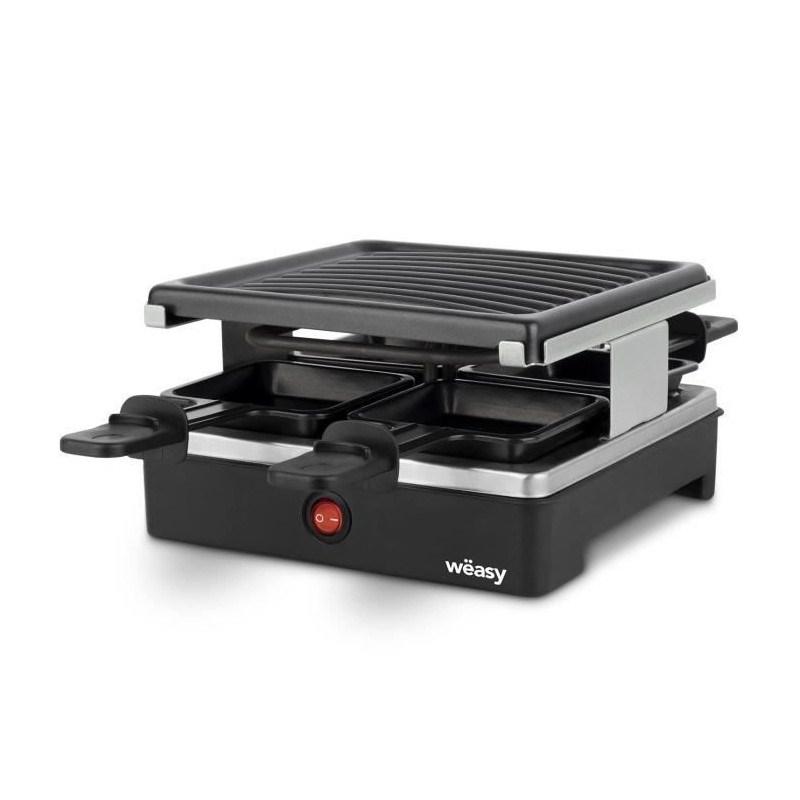WEASY LUGA40 - Raclette and grill for 4 people - 600W - Non-stick coat