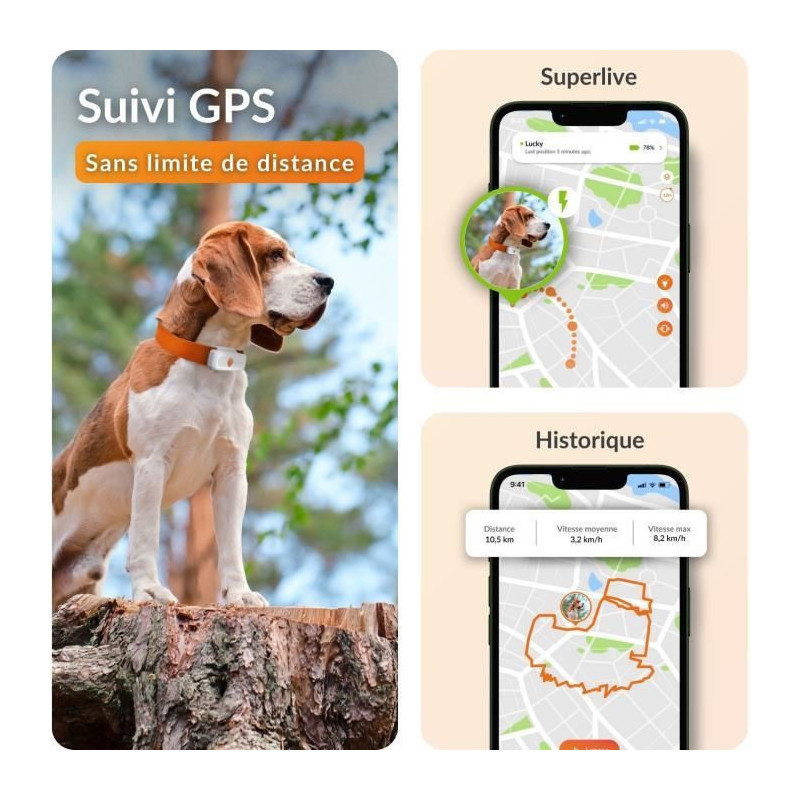 GPS tracker for dogs - Weenect XS (White Edition 2023)
