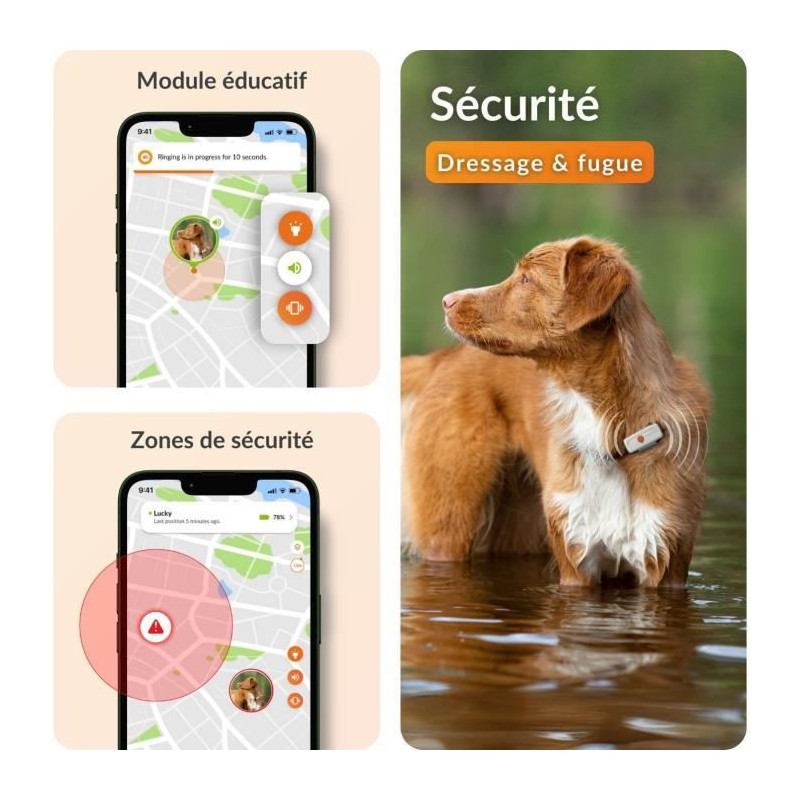 GPS tracker for dogs - Weenect XS (White Edition 2023)