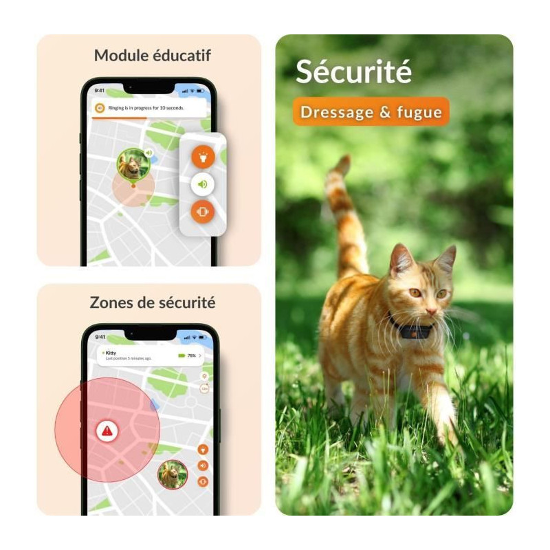 GPS tracker for chat - Weenect XS (Black Edition 2023)