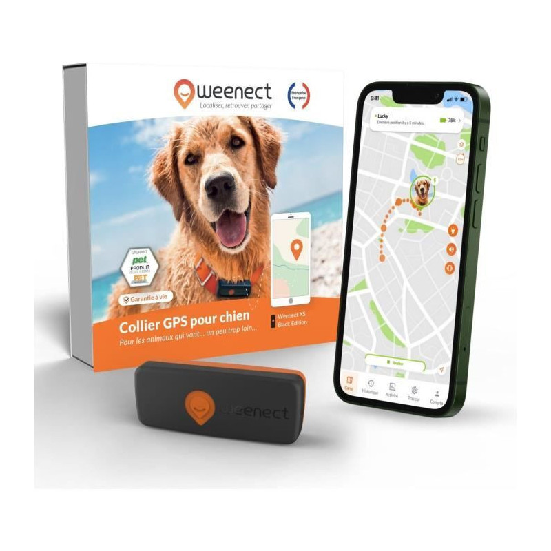 GPS tracker for dogs - Weenect XS (Black Edition 2023)