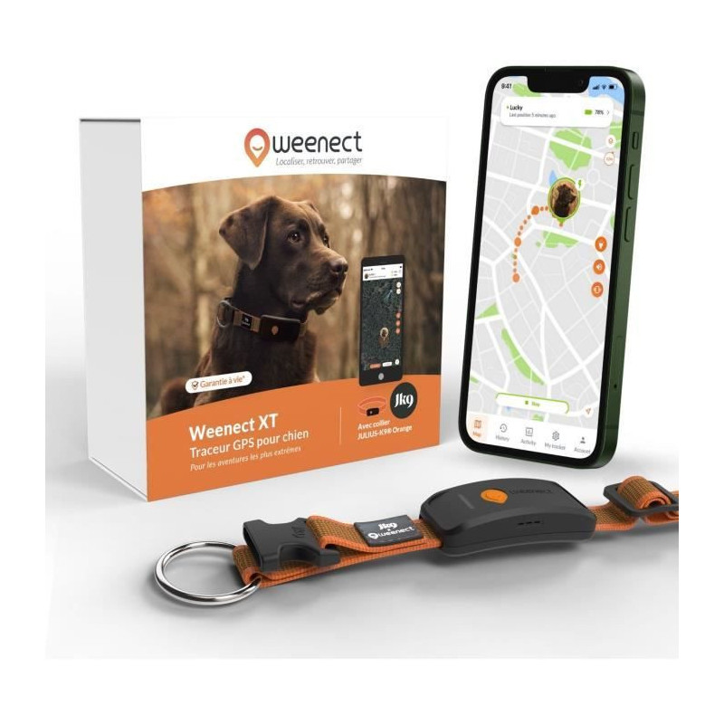 GPS dog collar - WEENECT Dog XT - XL antenna - Waterproof - Julius-K9