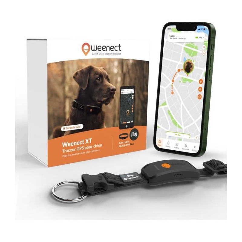 GPS dog collar - WEENECT Dog XT - XL antenna - Waterproof - Julius-K9