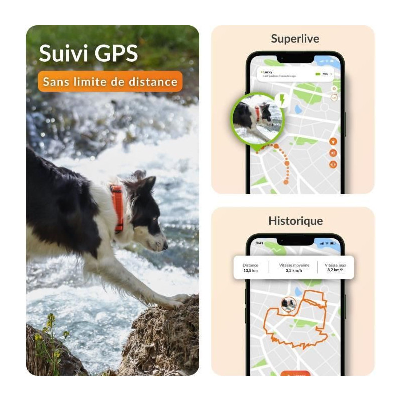 GPS dog collar - WEENECT Dog XT - XL antenna - Waterproof - Julius-K9