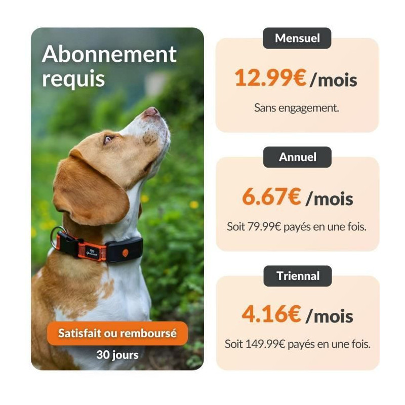 GPS dog collar - WEENECT Dog XT - XL antenna - Waterproof - Julius-K9