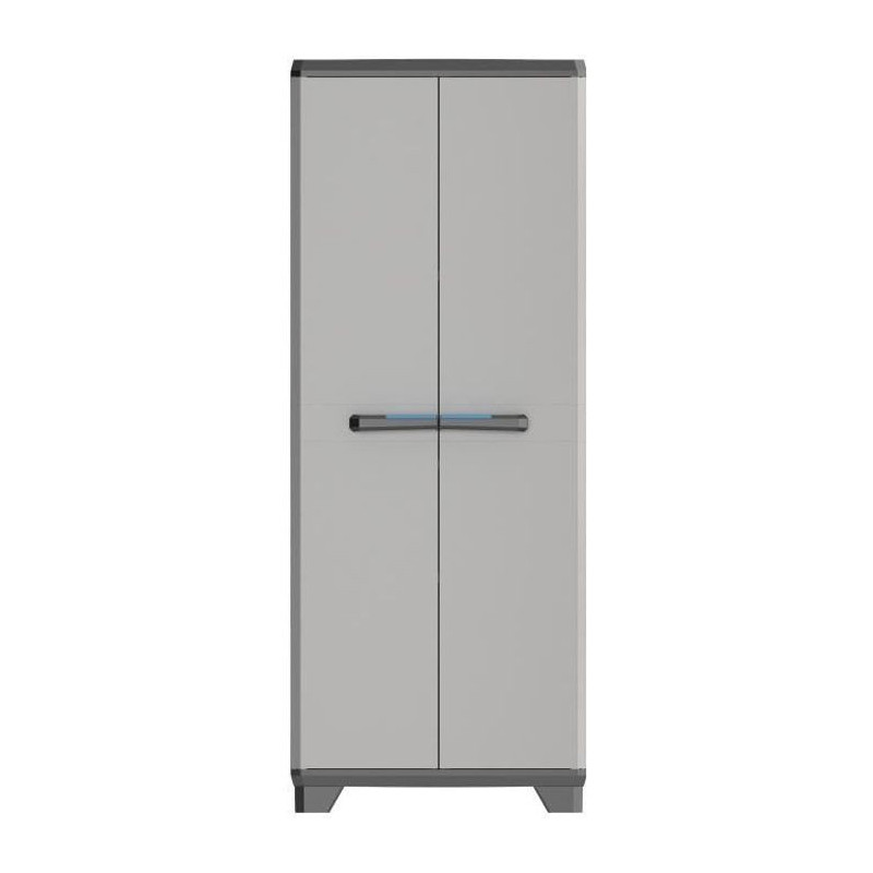 Keter | High linear wardrobe, black / gray / blue, 68 x 39 x 173 cm