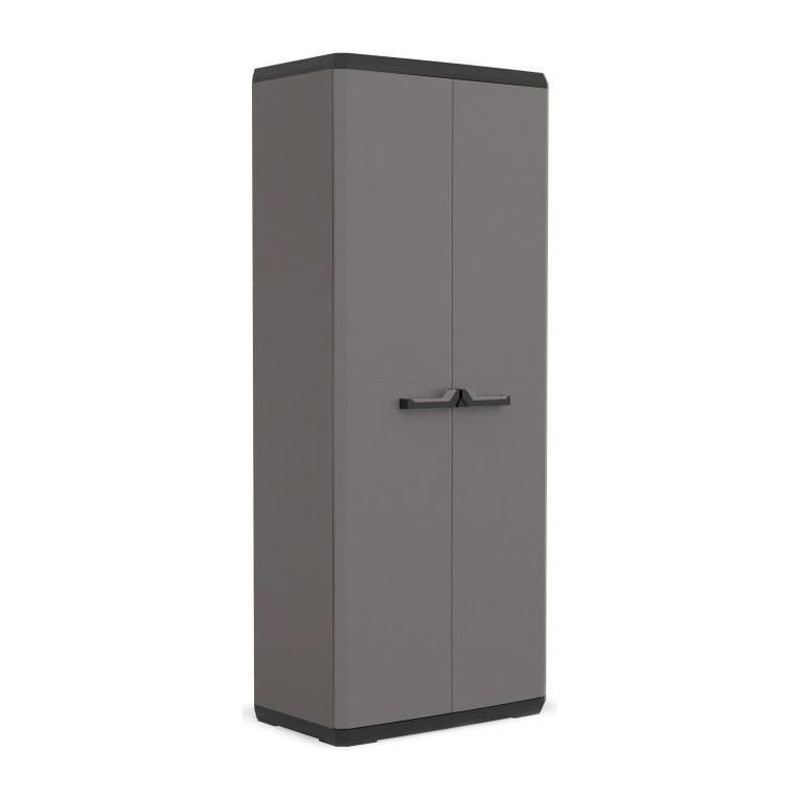 Keter | High Piu wardrobe, gray / black, 68 x 39 x 166 cm