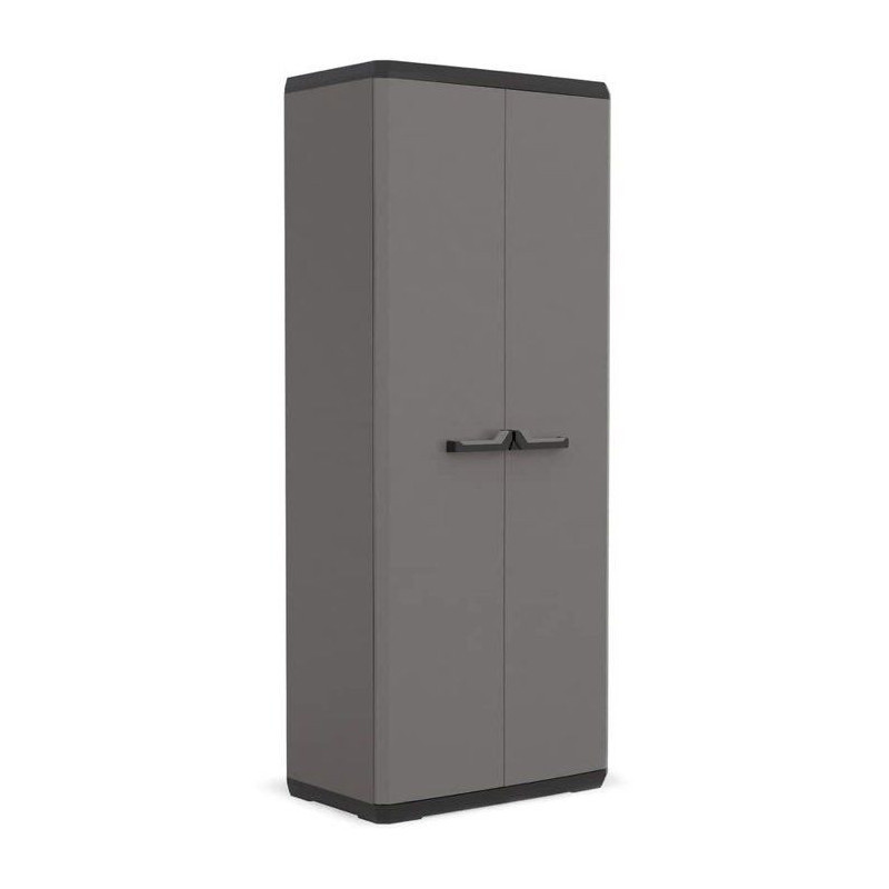 KIS Più Utility Storage Cabinet - 68 x 39 x 166 cm - Charcoal Gray an