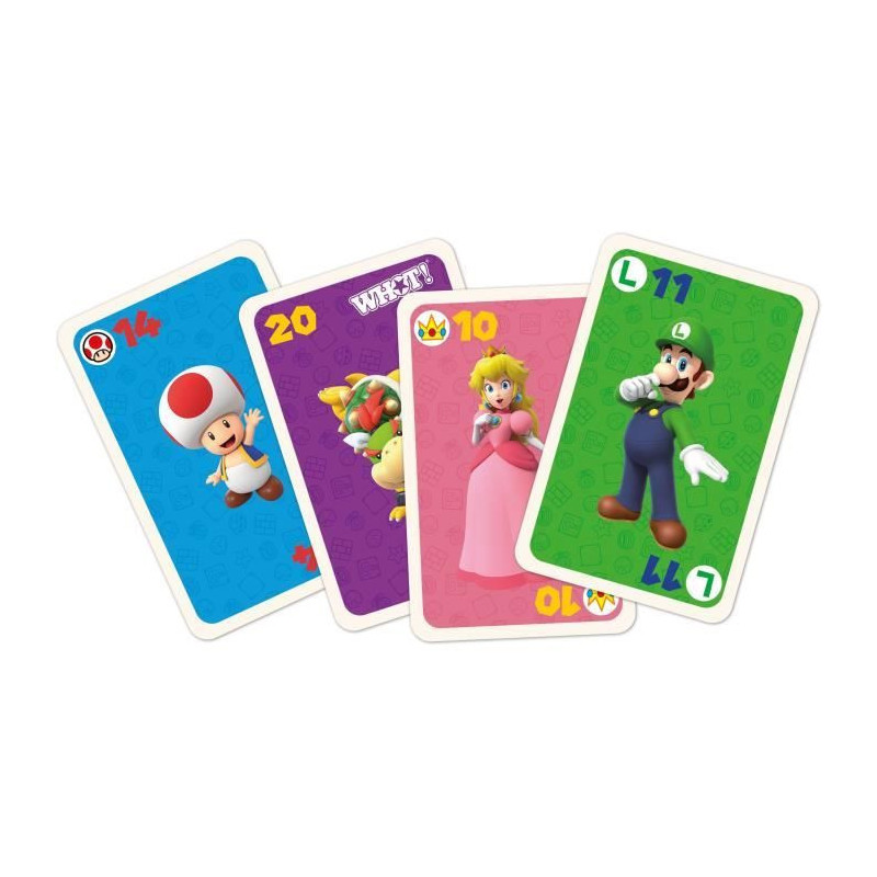 Whot! Super Mario - Card Game - WINNING MOVES - Super Mario-themed car