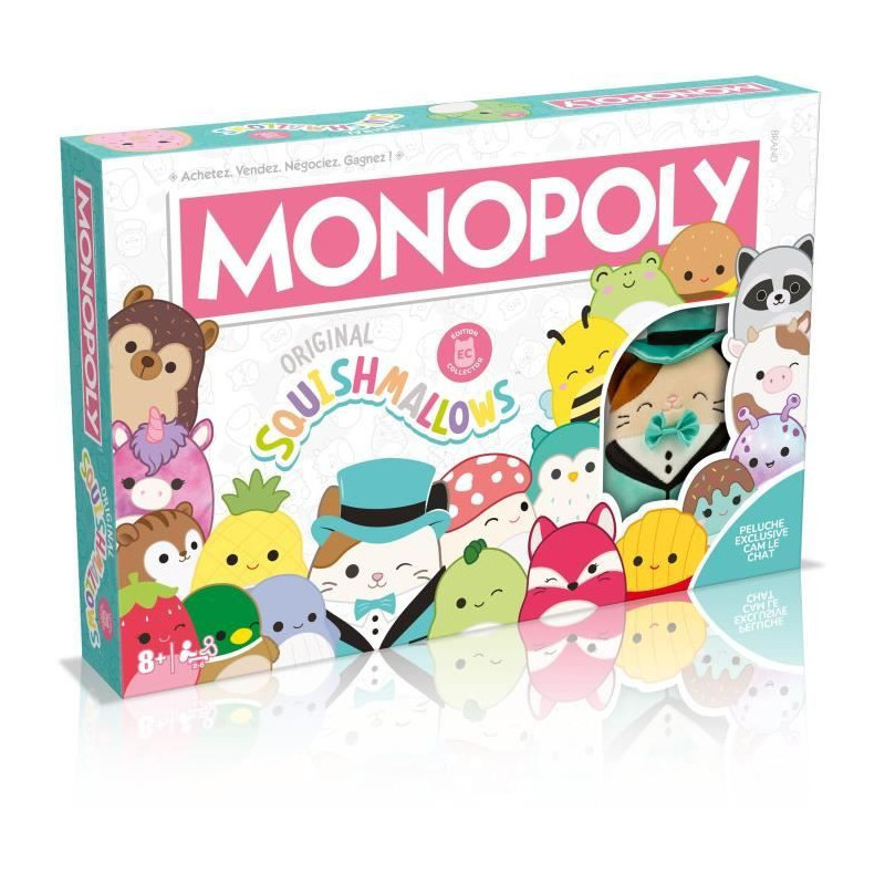Monopoly Squishmallows - Board game - WINNING MOVES - Monopoly with Sq