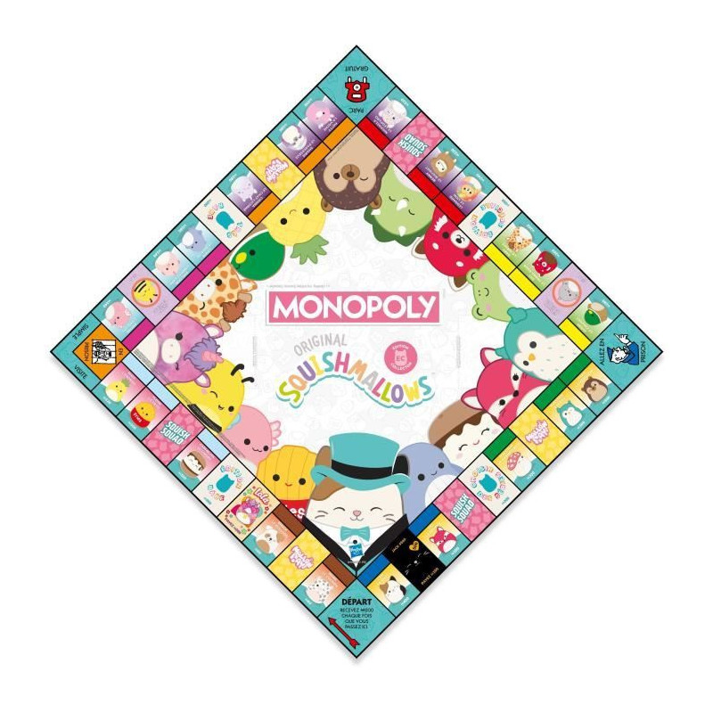 Monopoly Squishmallows - Board game - WINNING MOVES - Monopoly with Sq