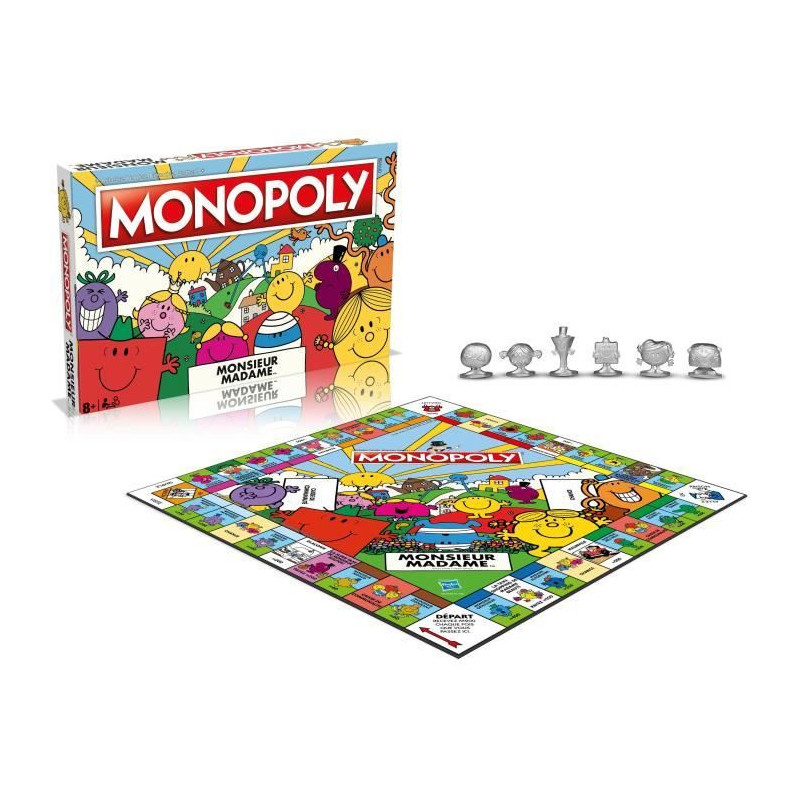 Mr Men and Women Monopoly - Board Game - WINNING MOVES - Monopoly feat