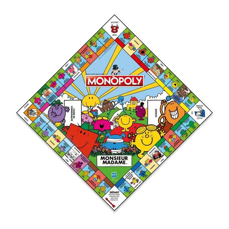Mr Men and Women Monopoly - Board Game - WINNING MOVES - Monopoly feat