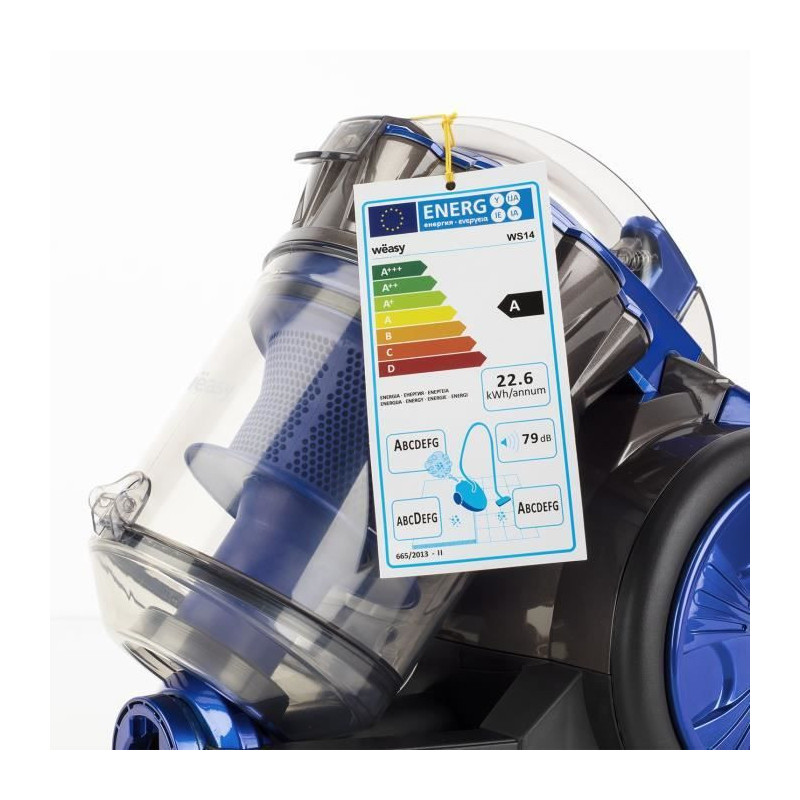 WEASY WS14 Multicyclonic vacuum cleaner without tripe bag A