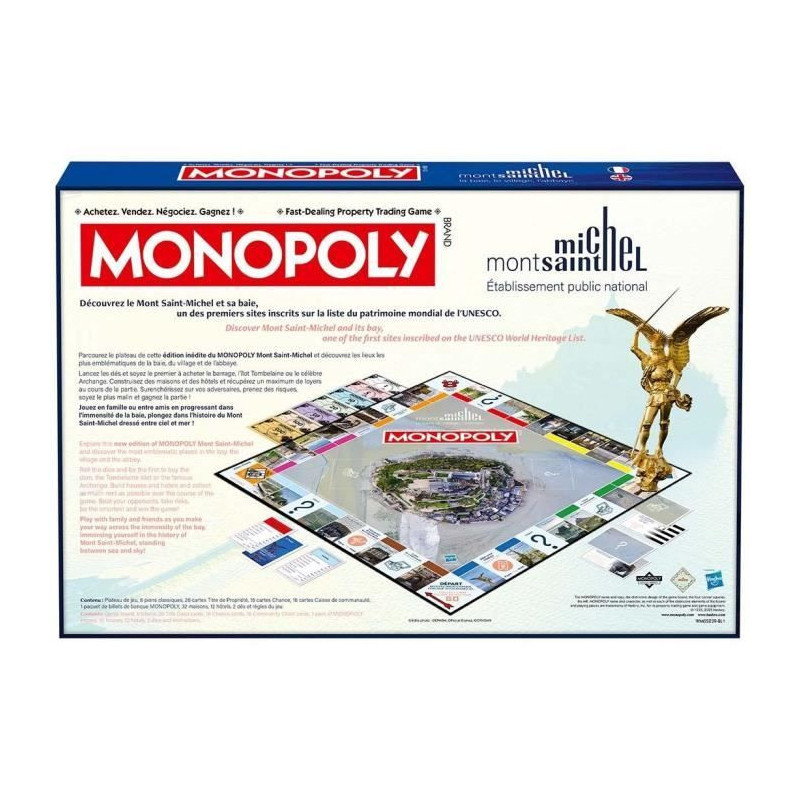 MONOPOLY Mont Saint Michel - Board game - WINNING MOVES
