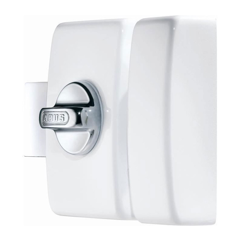 Lock - ABUS - V83 CB 45 W EK - White box, steel strike plate, chrome-p