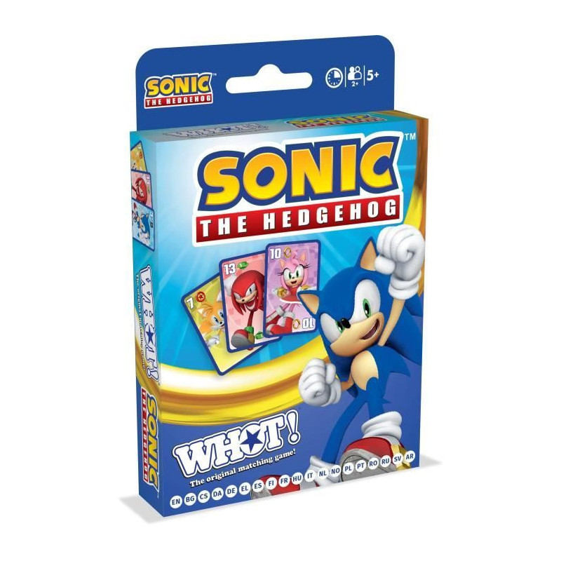 Whot! Sonic the Hedgehog - Card Game - WINNING MOVES - Sonic-themed ca
