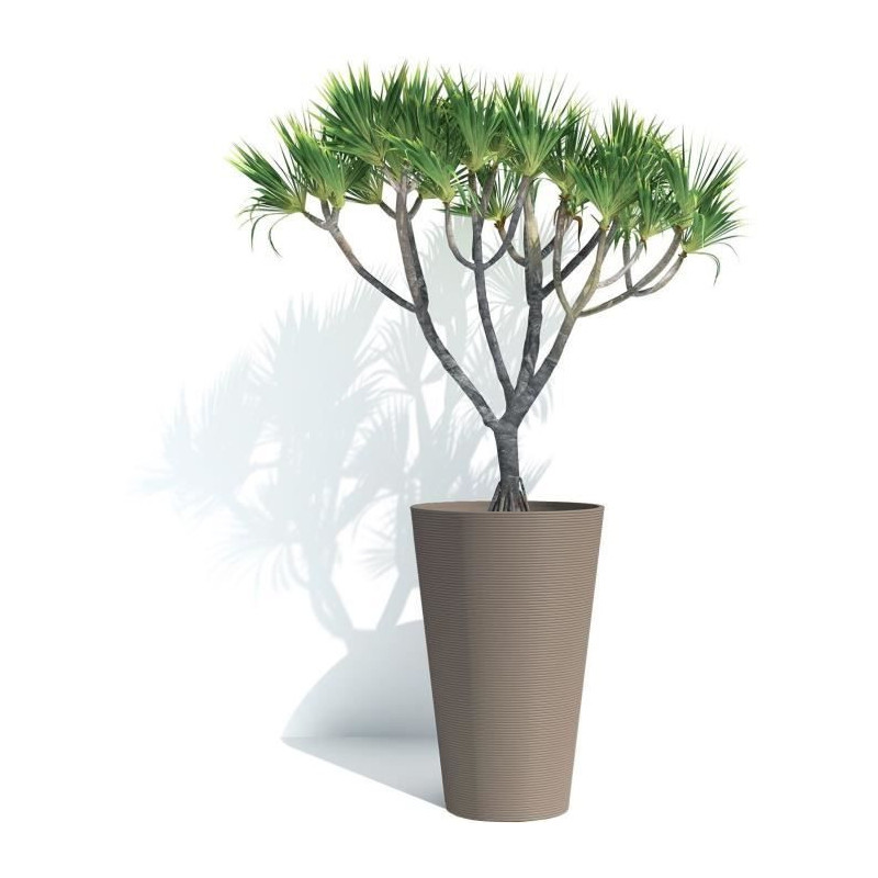 Tall flower pot - GARDEN ID - Green Care Sense Tall Taupe - 55 cm - 10