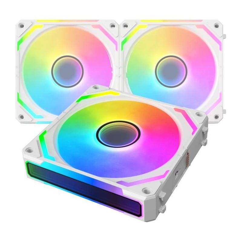 XIGMATEK - Starlink Ultra Arctic (White) - Pack 3 PC Fans - 3x120mm AR
