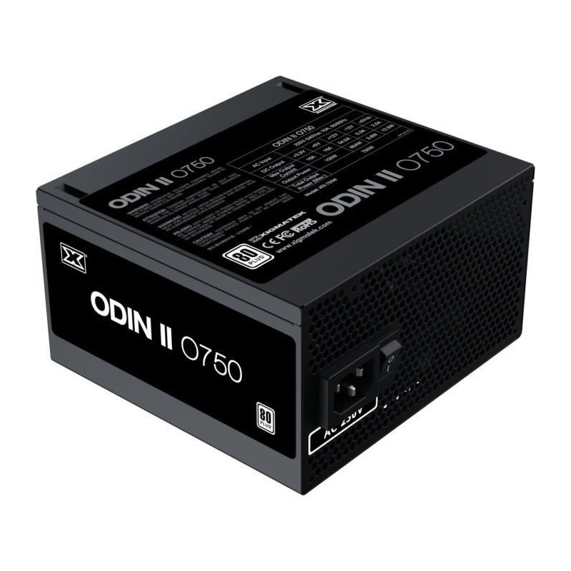 PC Power Supply - XIGMATEK - Odin II O750 - 750W - 80Plus - Non-Modula