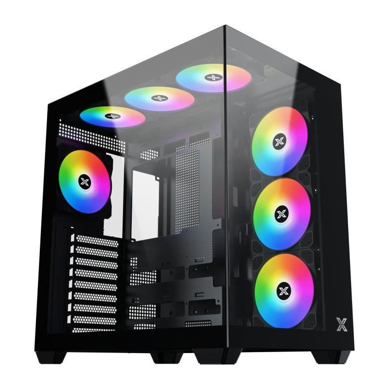 PC Case - XIGMATEK - Aqua V AIR - Cube - ATX - Tempered Glass - ARGB -