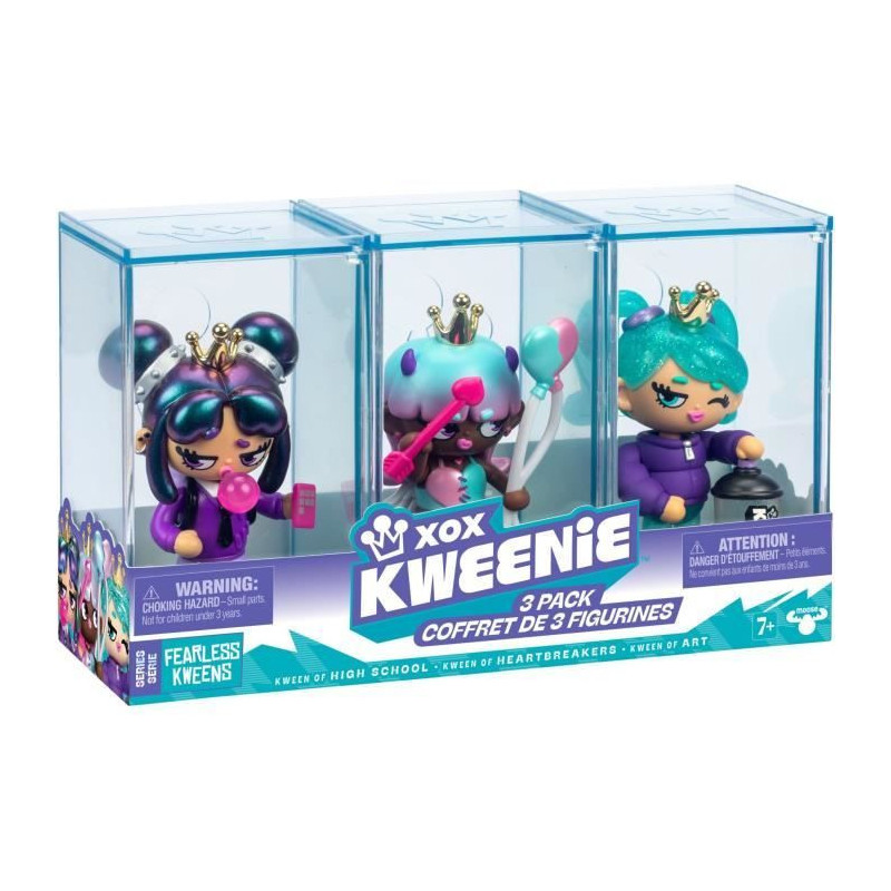 Doll Pack - XOX KWEENIE - Fearless Series - 13 cm - 3 dolls included -