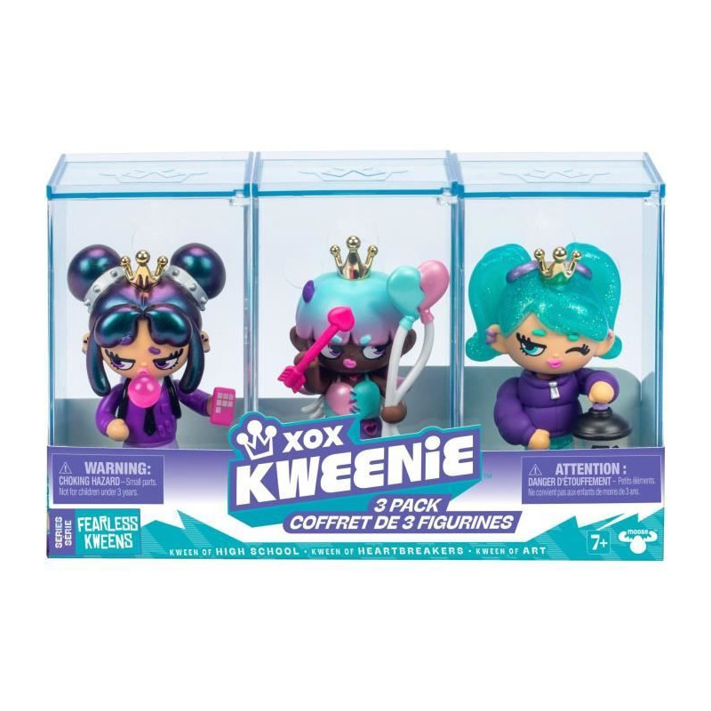 Doll Pack - XOX KWEENIE - Fearless Series - 13 cm - 3 dolls included -
