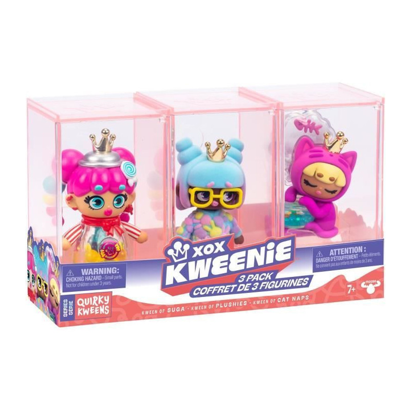 Doll Pack - XOX KWEENIE - Quirky Series - 13 cm - 3 dolls included - U