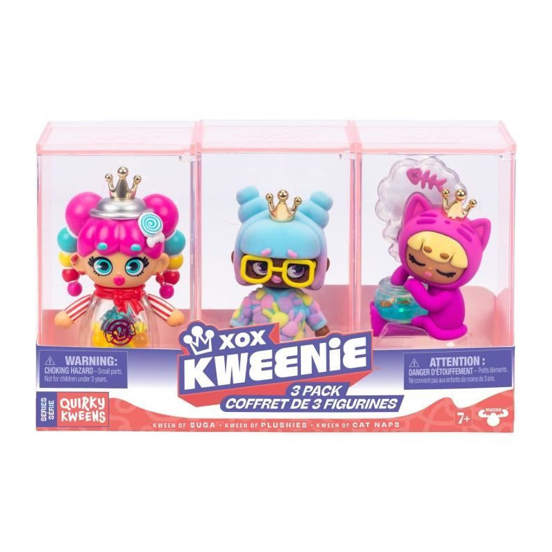 Doll Pack - XOX KWEENIE - Quirky Series - 13 cm - 3 dolls included - U