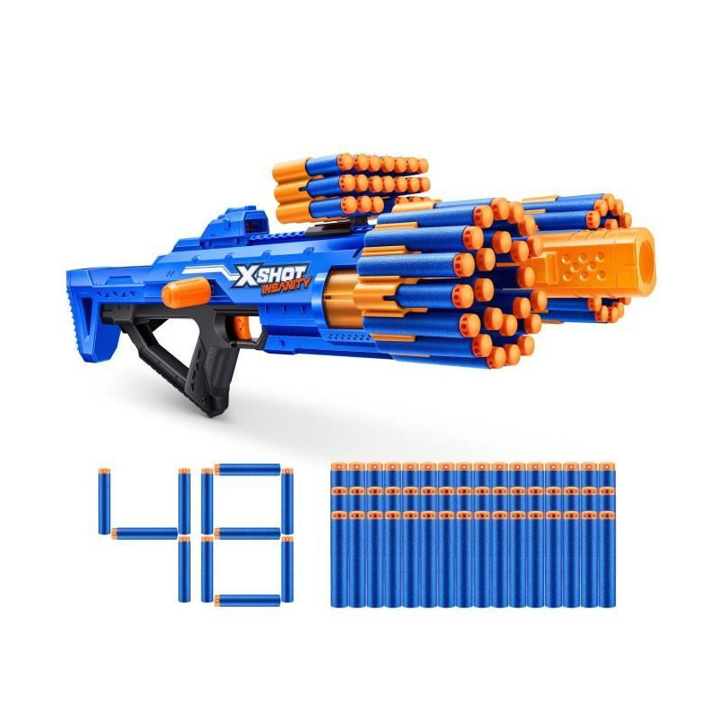 Rapid Fire Blaster - ZURU - XSHOT Insanity Berzerko - Rotating Barrel