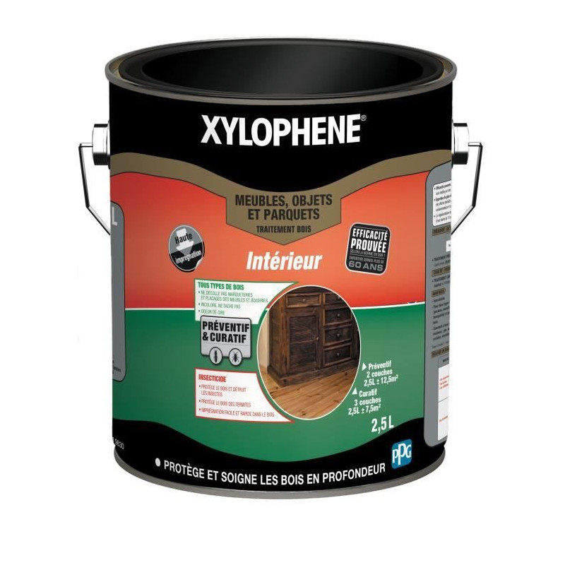 Special treatment for furniture, objects & parquet floors - XYLOPHENE