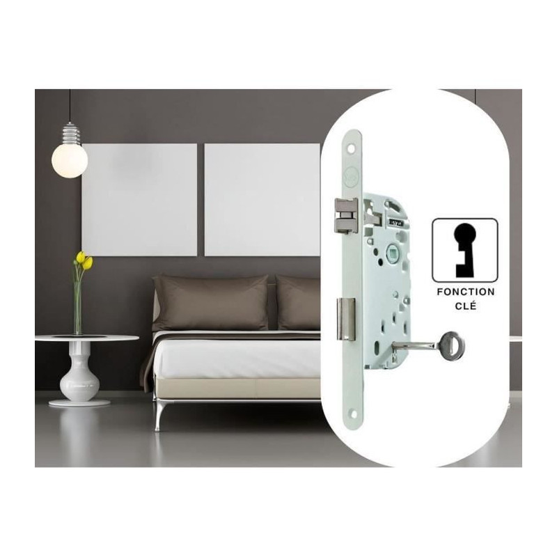Mortise lock with key - YALE - Y75R-A40/B/SC - 40 mm axle, 135 mm body