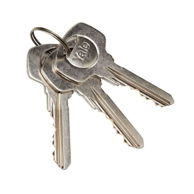 YALE Half Cylinder Lock For Garage Door - 5 Pins - 3 Keys - 30 x 10 mm