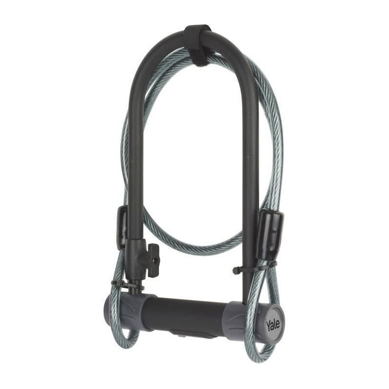 YALE U Security Lock - Sold Secure Silver Certified + Cable - For Bike