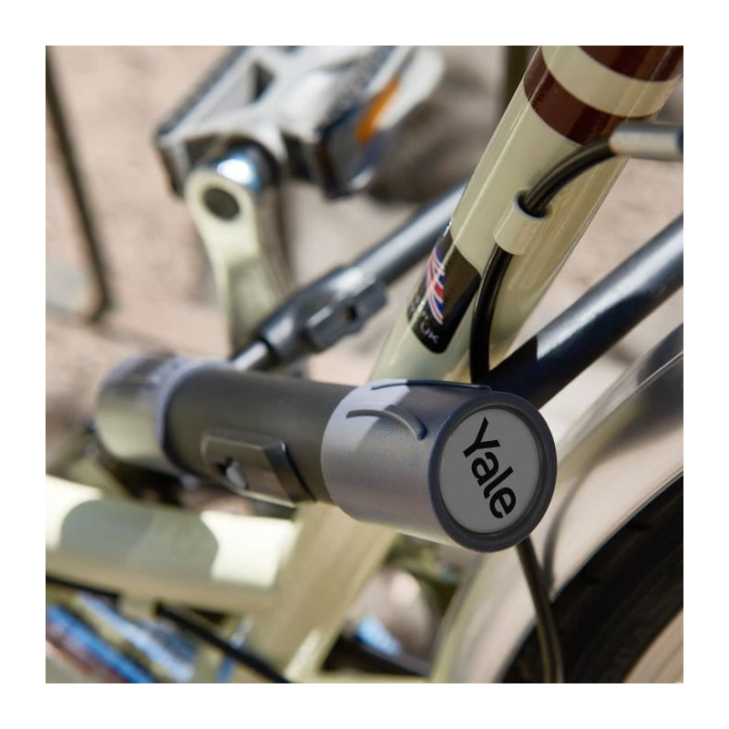 YALE U Security Lock - Sold Secure Silver Certified + Cable - For Bike