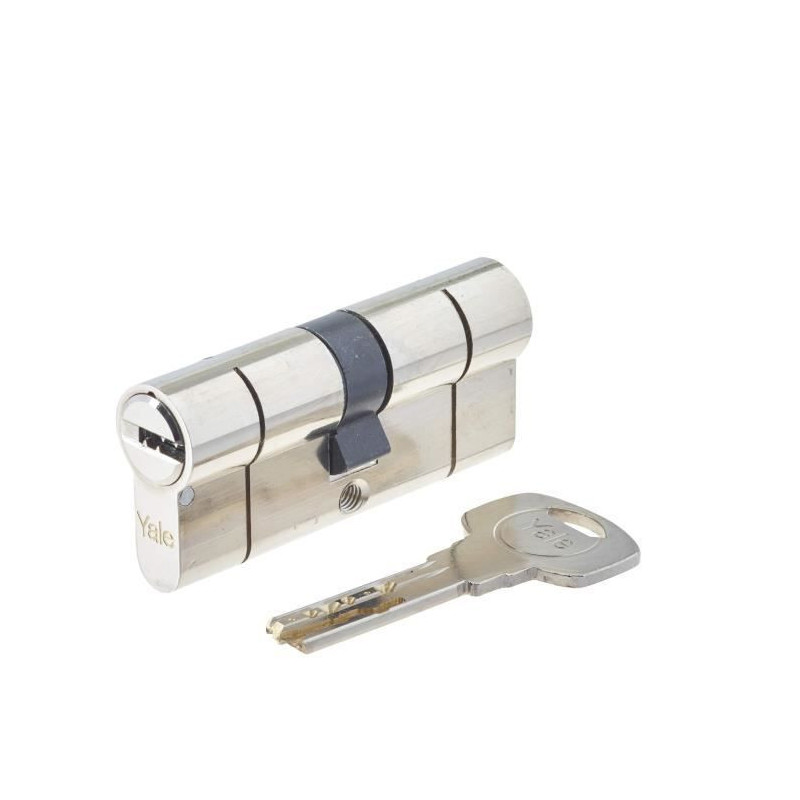 YALE 2100 Series high security cylinder 35x35 mm nickel-plated, anti-p