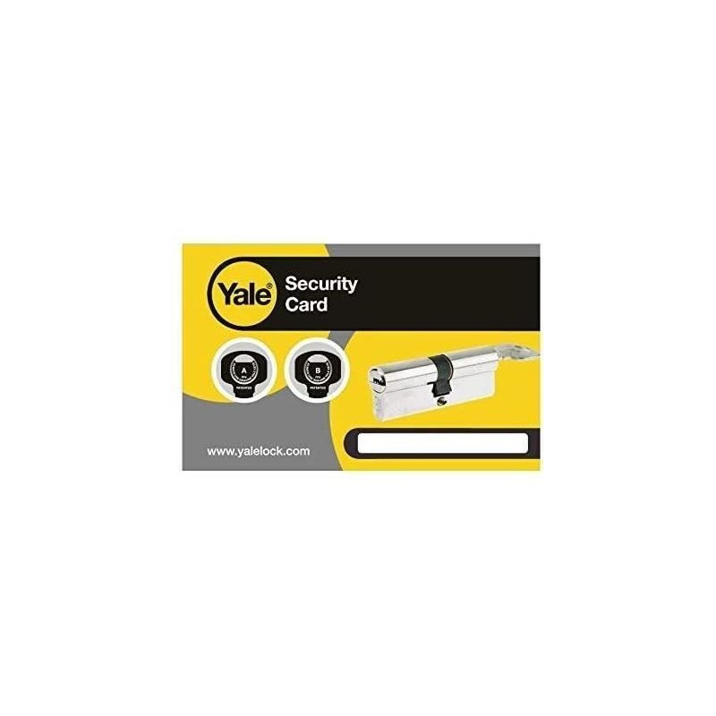 YALE Half Cylinder Lock - For Garage Door - 6 Pins - 4 Keys - 30 x 10