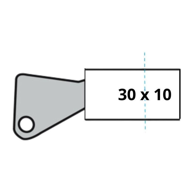 YALE Half Cylinder Lock - For Garage Door - 6 Pins - 4 Keys - 30 x 10