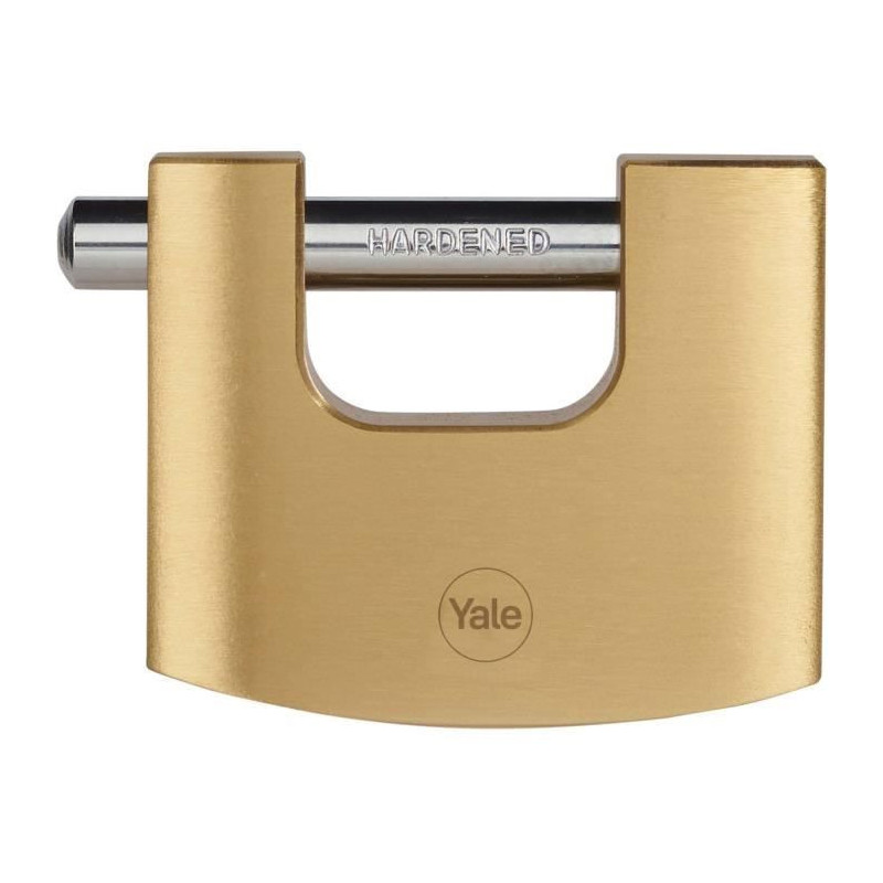 YALE Y114B/70/113/1 brass safety padlock - hardened steel shackle - 3