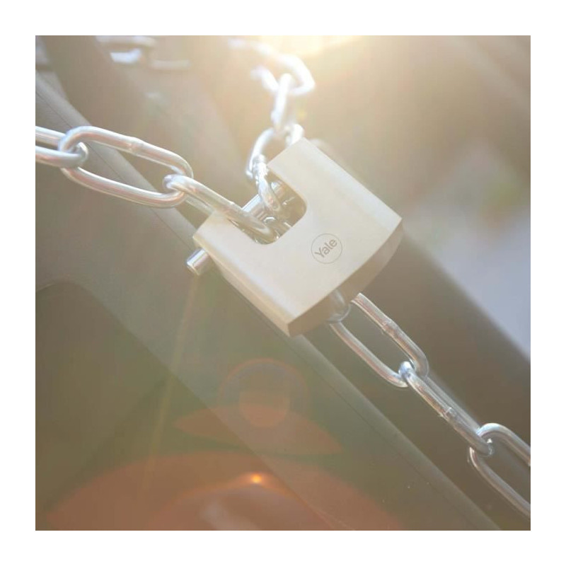 YALE Y114B/70/113/1 brass safety padlock - hardened steel shackle - 3