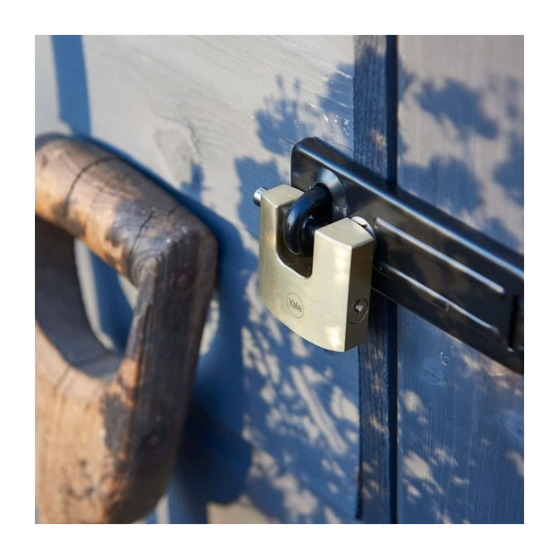 YALE Y114B/70/113/1 brass safety padlock - hardened steel shackle - 3
