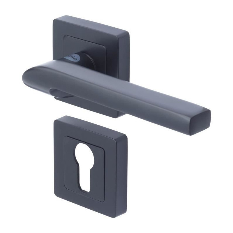 YALE - YPP7-S-PE Square door handle of 7 black YALE - Sienna model - e