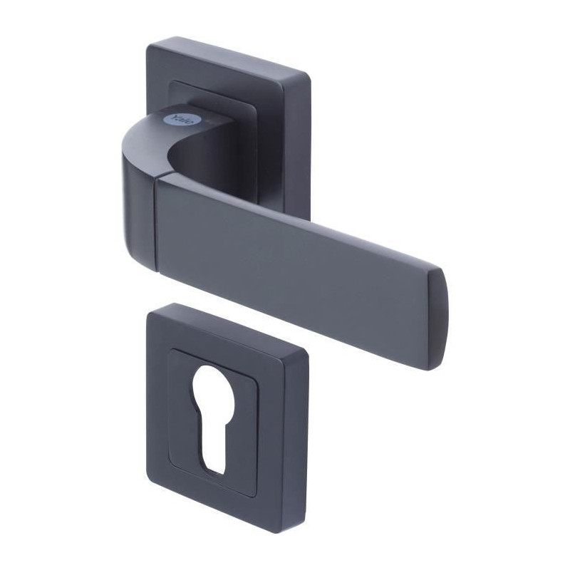 YALE -YPP7-B-PE Square door handle of 7 black YALE - Bologna model - e