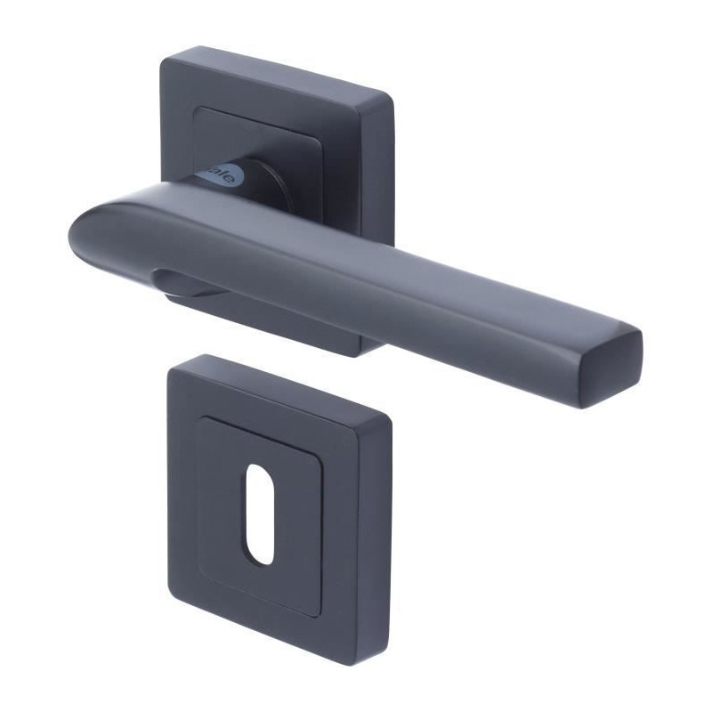 YALE - YPP7-S-PC Square door handle of 7 black YALE - Sienna model - k