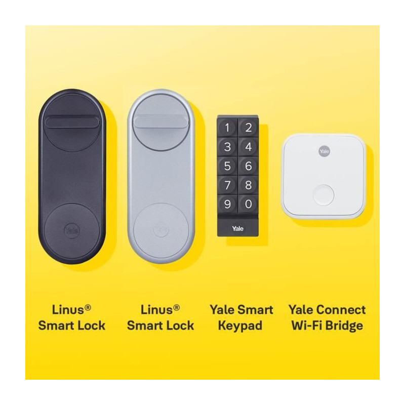 YALE SMART KEYPAD - BLACK - Code keypad compatible with Linus and with