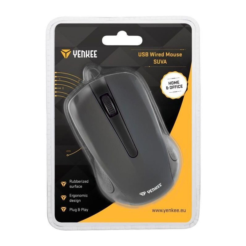 Mouse - SUVA BLACK - YENKEE - YMS 1015BK