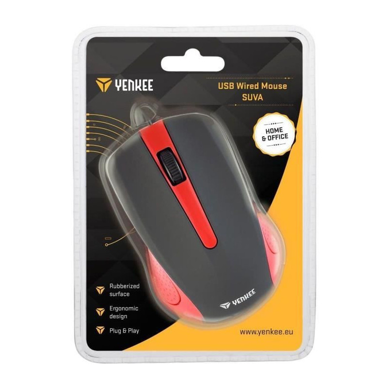 Mouse - SUVA RED - YENKEE - YMS 1015RD