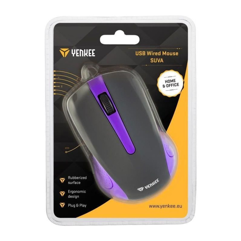 Mouse - SUVA PURPLE - YENKEE - YMS 1015PE