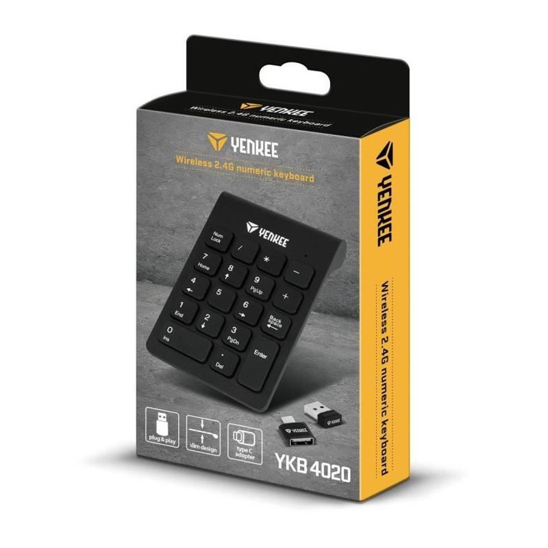 Wireless Numeric Keypad - YENKEE - YKB 4020
